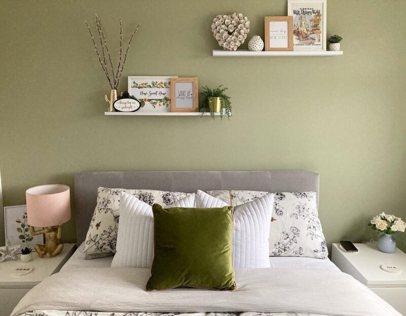 Home Sweet Home Green Eucalyptus Floral Landscaped Wall Decor Print - Image 3
