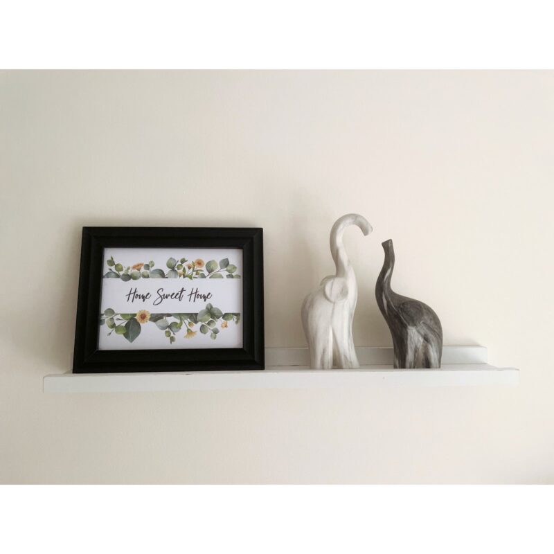 Home Sweet Home Green Eucalyptus Floral Landscaped Wall Decor Print - Image 4