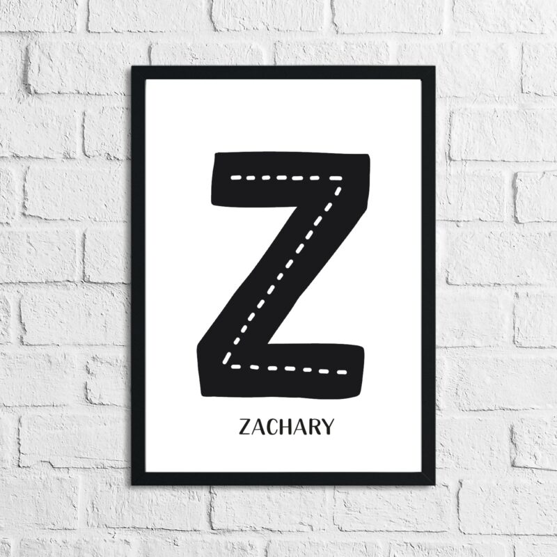 Scandinavian Personalised Name Children's Nursery Bedroom Wall Decor Print - Image 4