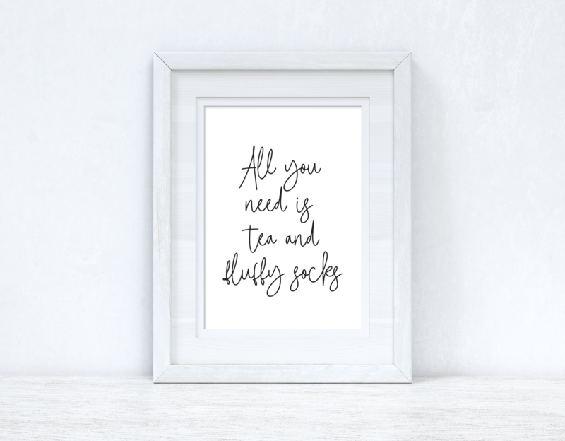 All You Need Is Tea Autumn Seasonal Kitchen Wall Home Decor Print - Image 2