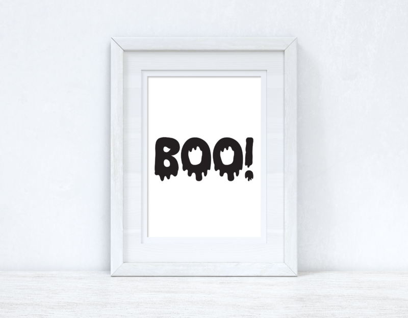 BOO Halloween Autumn Seasonal Wall Home Decor Print - Image 2
