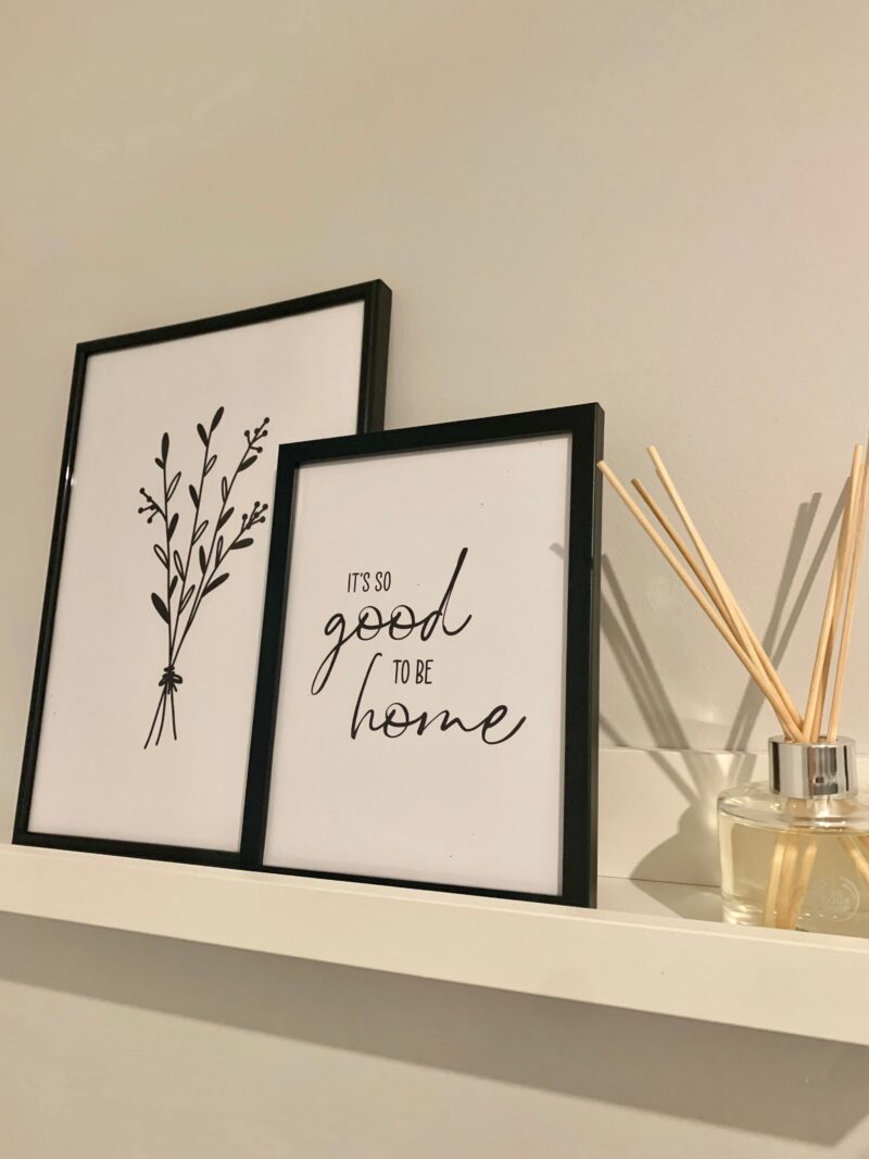 Flower 4 Simple Line Work Bedroom Home Wall Decor Print - Image 2