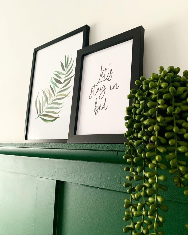 Let's Stay In Bed Autumn Bedroom Seasonal Wall Home Decor Print - Image 3