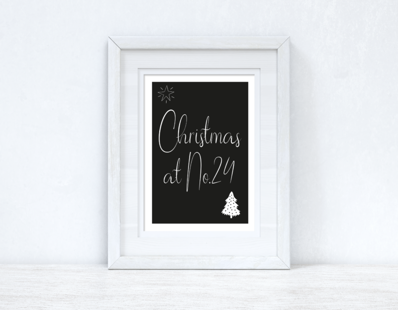 Christmas At No Black Background 2021 Winter Christmas Seasonal Wall Home Decor Print - Image 2