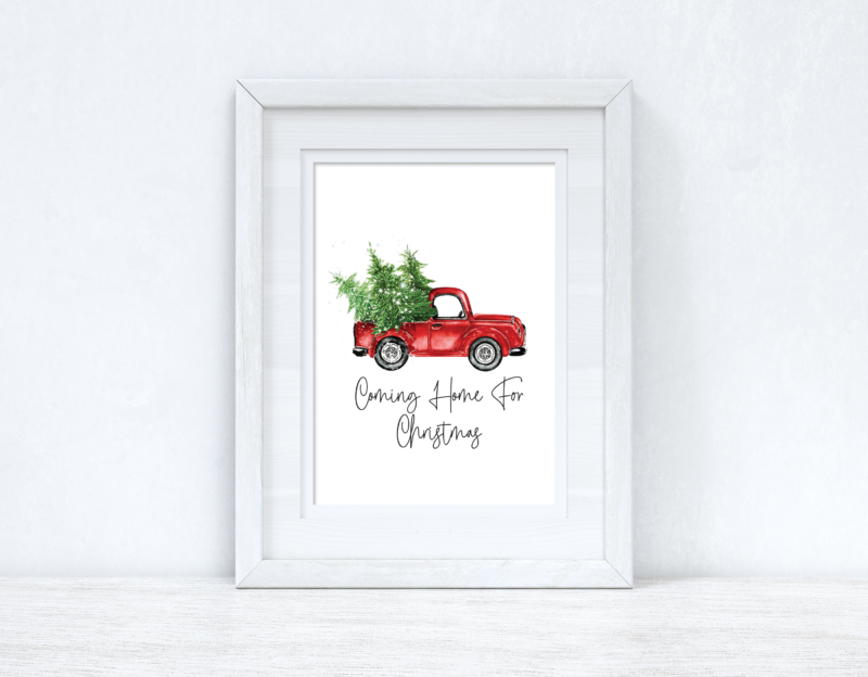 Coming Home For Christmas Winter Christmas Seasonal Wall Home Decor Print - Image 2