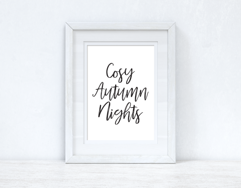 Cosy Autumn Nights Autumn Seasonal Wall Home Decor Print - Image 2