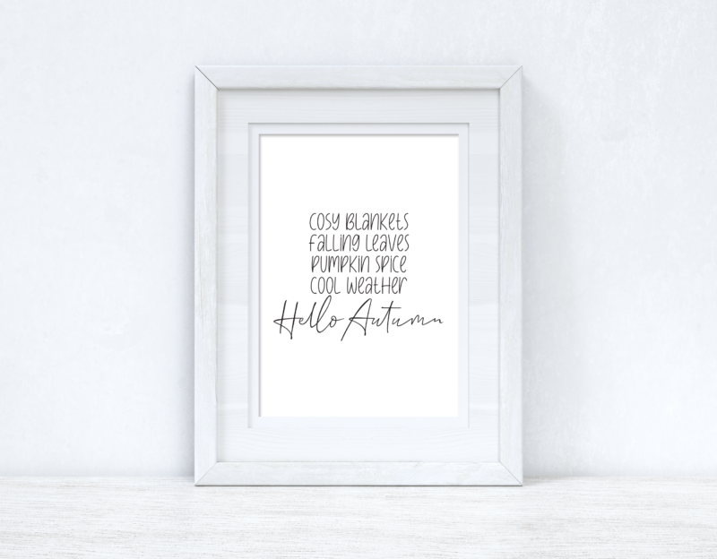 Cosy Blankets Autumn Seasonal Wall Home Decor Print - Image 2