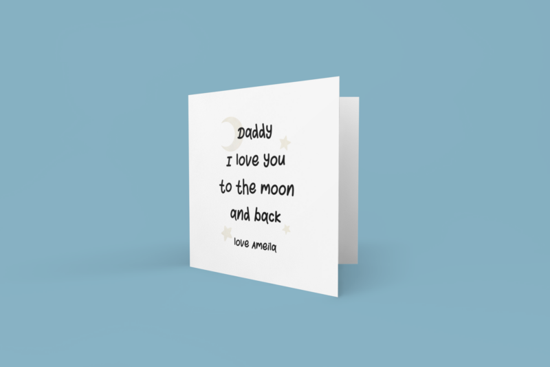 Personalised Daddy I Love You To The Moon And Back Fathers Day Collection - Image 3