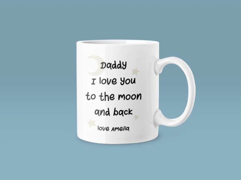 Personalised Daddy I Love You To The Moon And Back Fathers Day Collection - Image 2