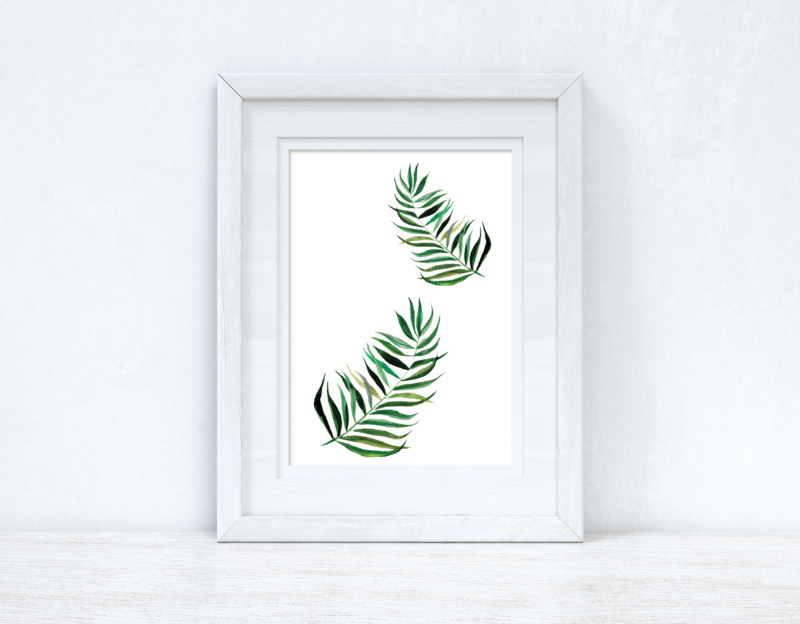 Double Trouble Tropical Leaves Summer Seasonal Wall Home Decor Print - Image 2