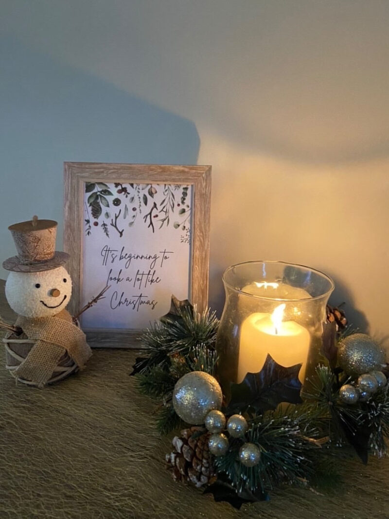 It's Beginning To Look A Lot Like Christmas Border Seasonal Wall Home Decor Print - Image 5