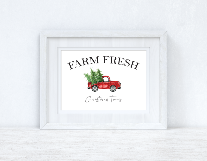 Farm Fresh Christmas Trees Christmas Seasonal Wall Home Decor Print - Image 2