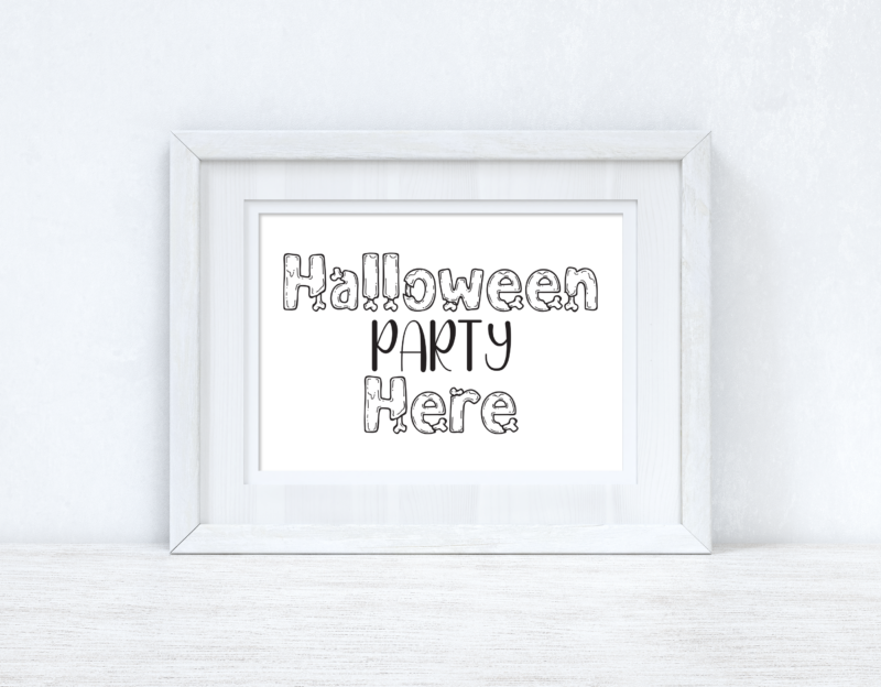 Halloween Party Here Landscape Autumn 2021 Seasonal Wall Home Decor Print - Image 2