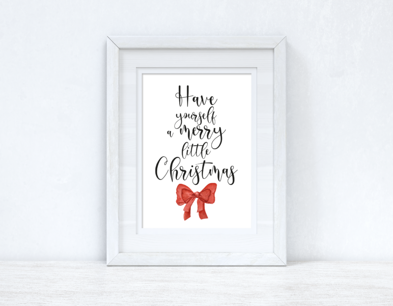 Have Yourself A Merry Little Christmas 2021 Winter Christmas Seasonal Wall Home Decor Print - Image 2
