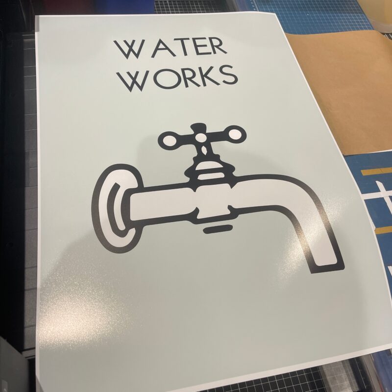 Water Works Bathroom Funny Property Trading Game Print Wall Art Poster Print - Image 2
