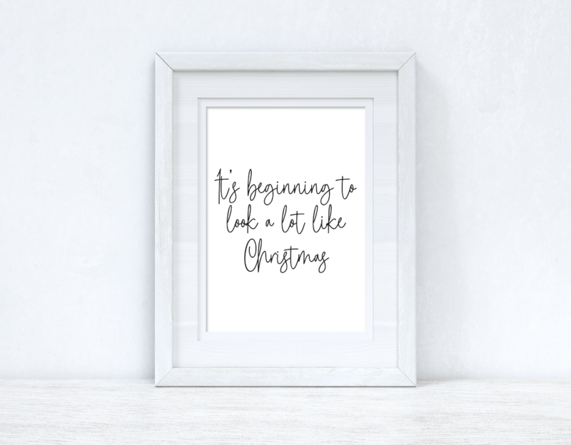 It's Beginning To Look A Lot Like Christmas Seasonal Wall Home Decor Print - Image 3