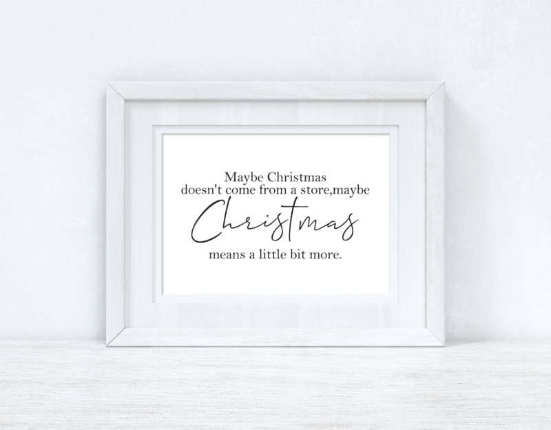 Maybe Christmas Seasonal Wall Home Decor Print - Image 2