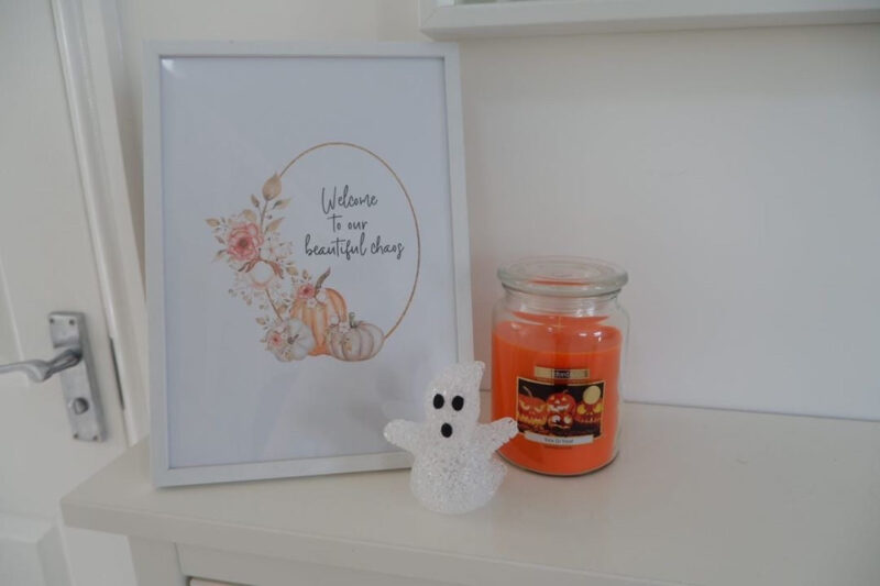 Autumn Welcome To Our Beautiful Chaos Autumn Seasonal Wall Home Decor Print - Image 3