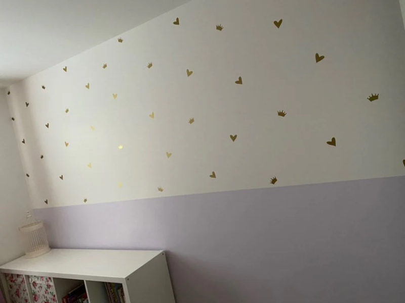 Assorted Shapes Wall Stickers Decal Bedroom Kids Nursery Dressing Room Home Decor Decal *Excludes Rose Gold & Chromes & Glitter Colours - ONE COLOUR/SHAPE PER A PACK - Image 24
