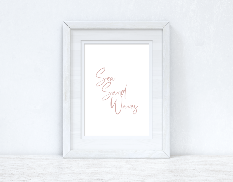 Sea Sand Waves Nude Summer Seasonal Wall Home Decor Print - Image 2