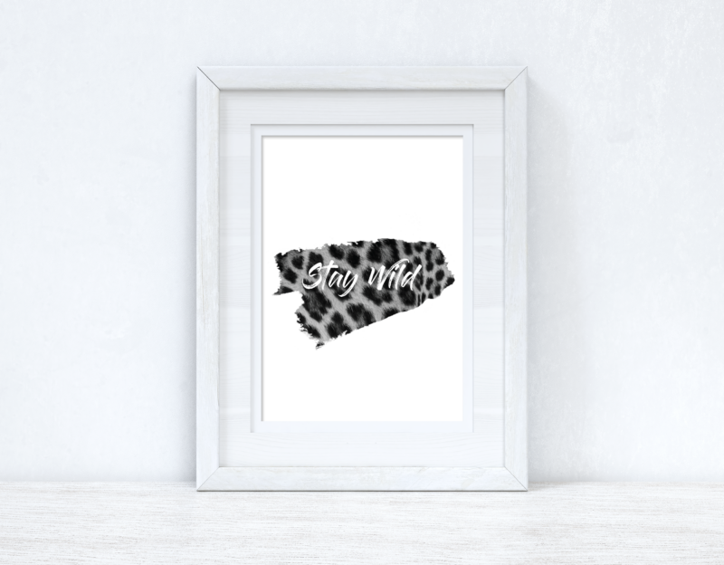 Stay Wild Animal Tiger Print Dressing Room Simple Wall Decor Print - Image 2