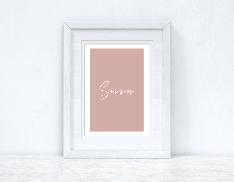Summer Nude Pink Summer Seasonal Wall Home Decor Print - Image 2