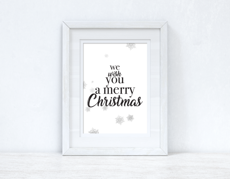 We Wish You A Merry Christmas Seasonal Wall Home Decor Print - Image 2