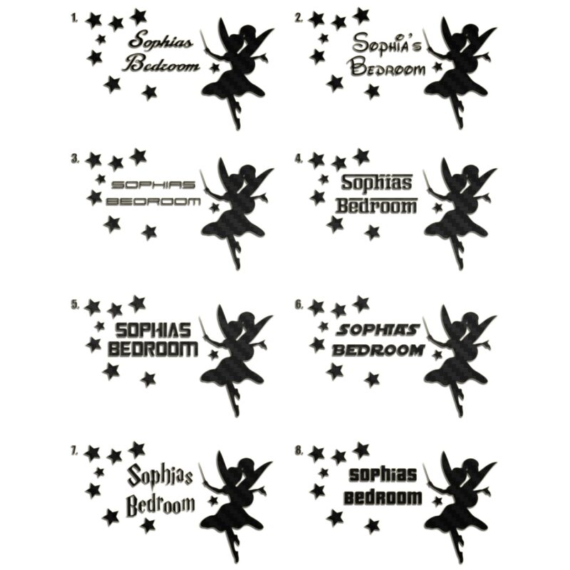 Girls Bedroom Door Sticker - Image 2