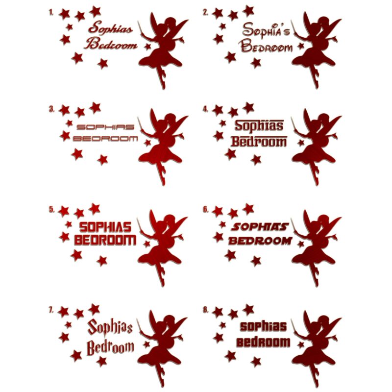 Girls Bedroom Door Sticker - Image 5