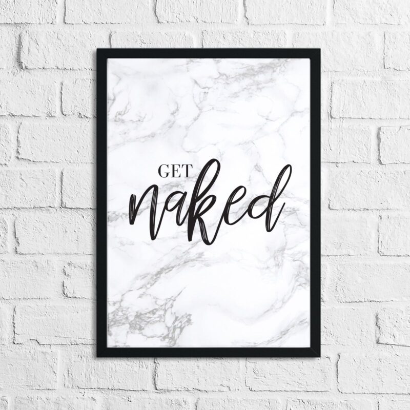 Get Naked Marble Bathroom Wall Decor Print (With Or Without Marble) - Image 4