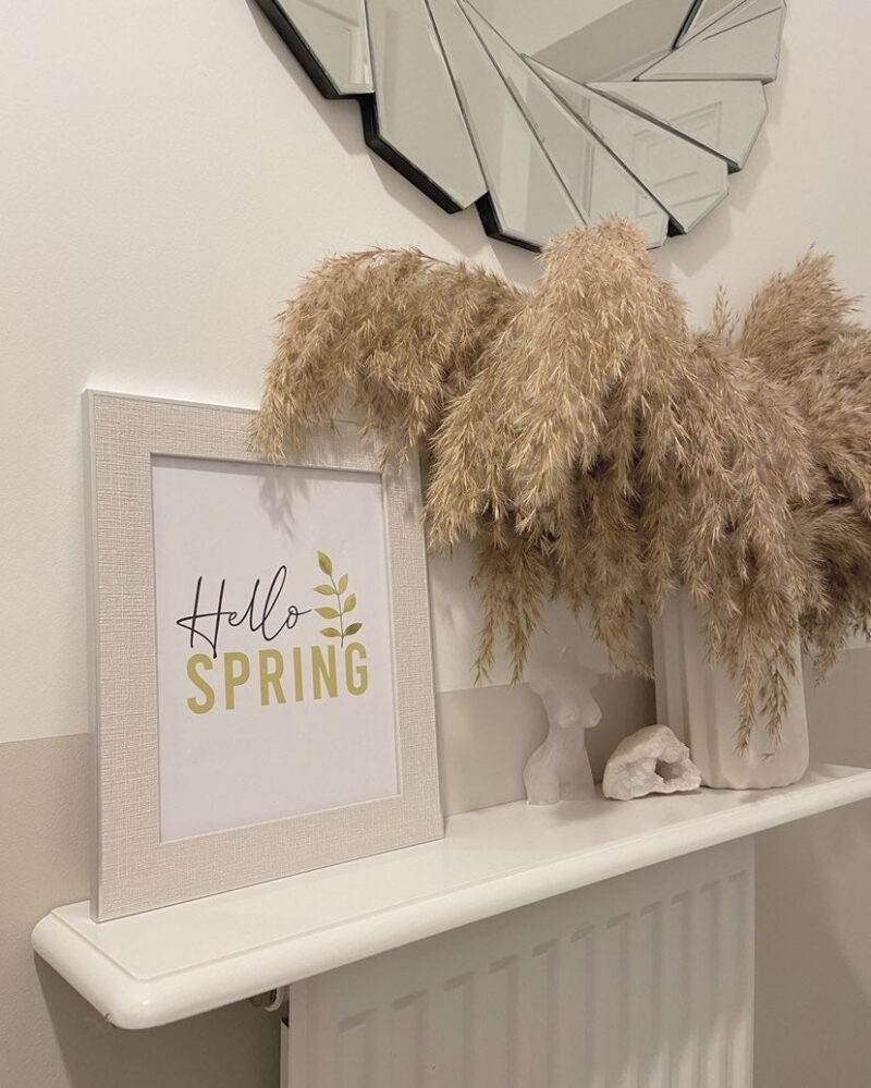 Hello Spring Green Foliage 2022 Spring Seasonal Wall Home Decor Print - Image 3