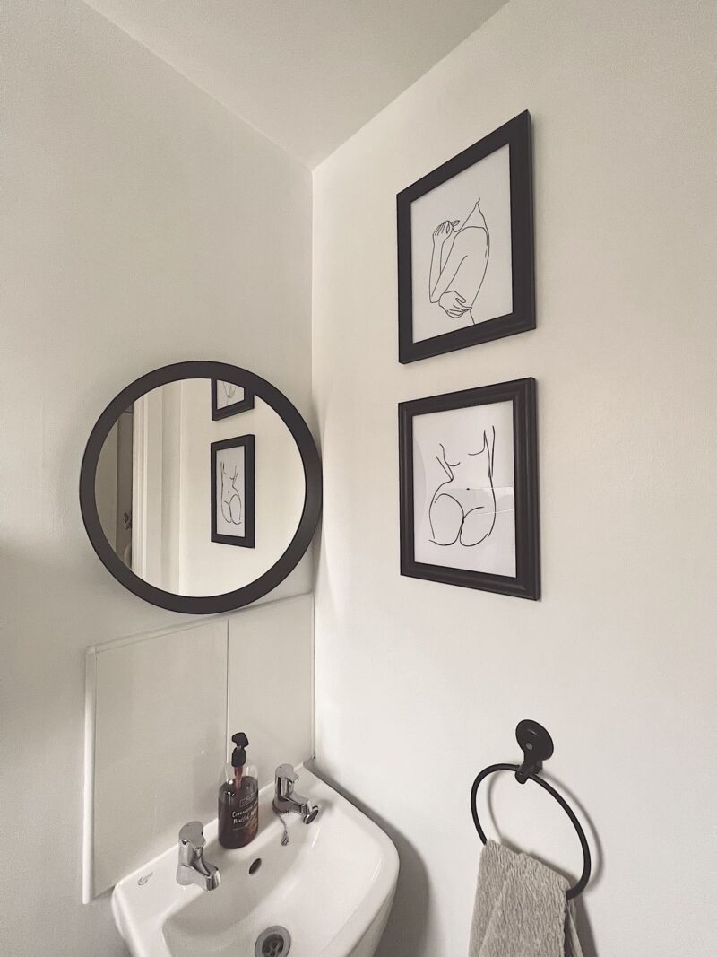 Women's Body Line Work Bathroom Bedroom Dressing Room Wall Decor Print - Image 3