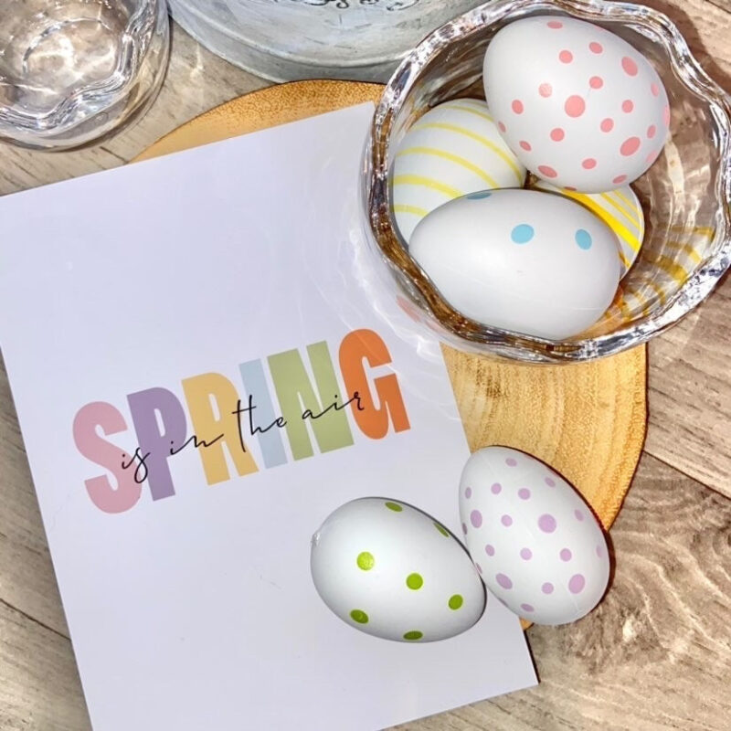 Spring Is In The Air Multi Colour 2022 Spring Seasonal Wall Home Decor Print - Image 4