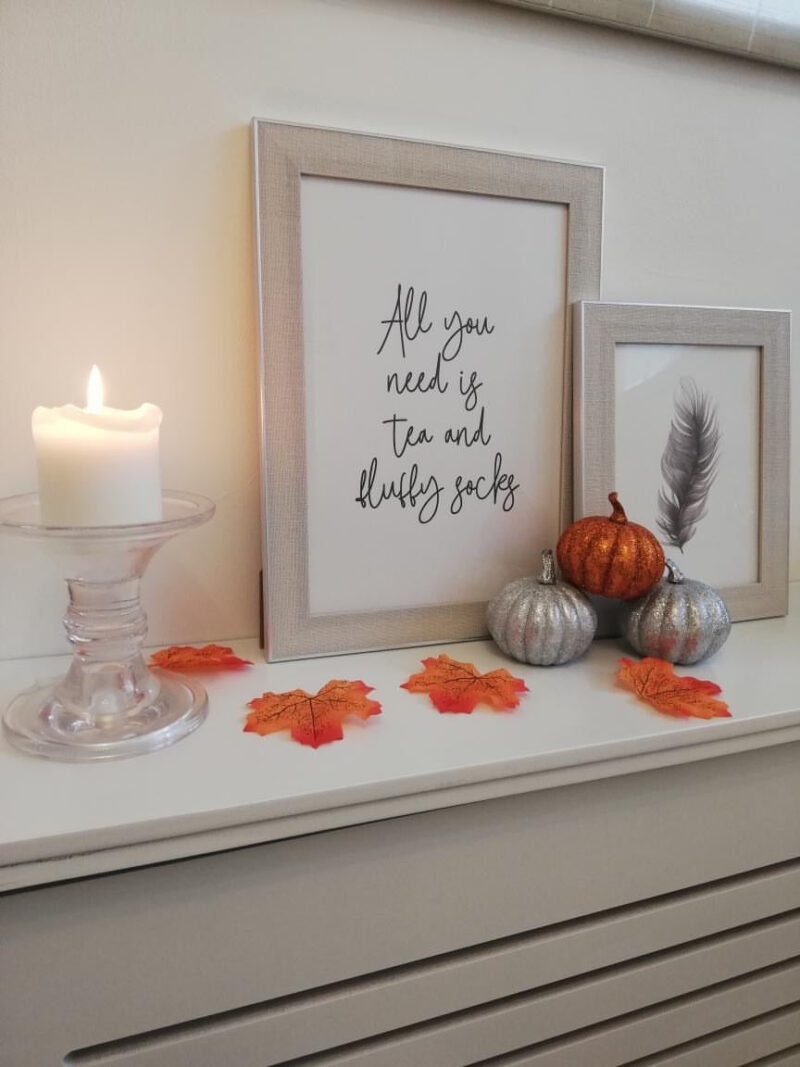All You Need Is Tea Autumn Seasonal Kitchen Wall Home Decor Print - Image 3