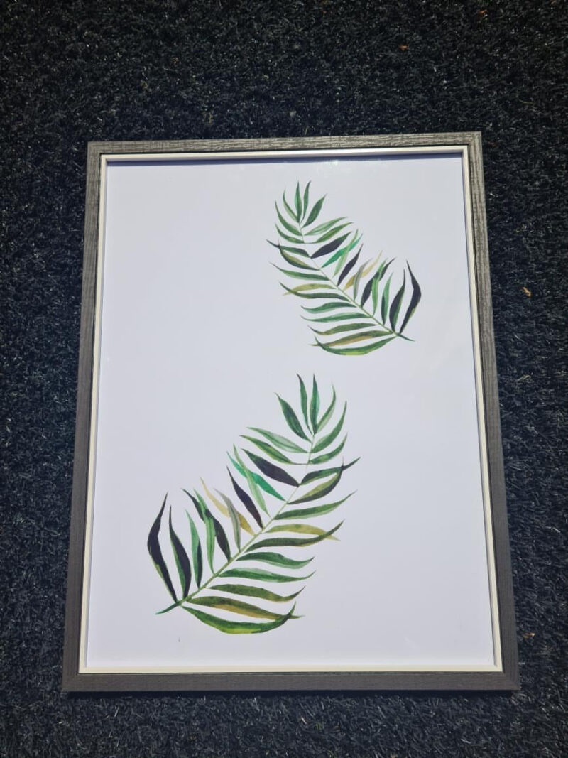 Double Trouble Tropical Leaves Summer Seasonal Wall Home Decor Print - Image 3
