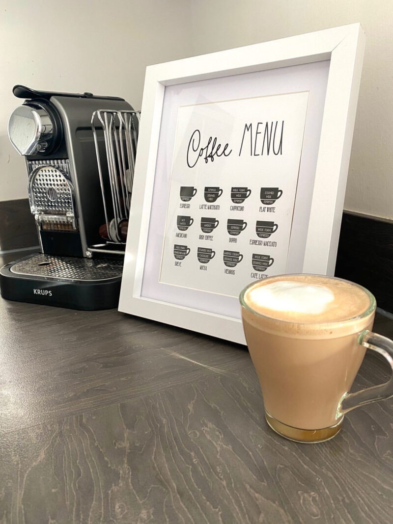 Coffee Menu Kitchen Simple Wall Home Decor Print - Image 2