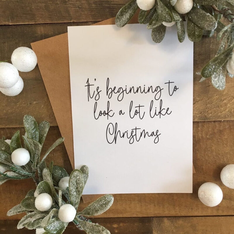 It's Beginning To Look A Lot Like Christmas Seasonal Wall Home Decor Print - Image 2