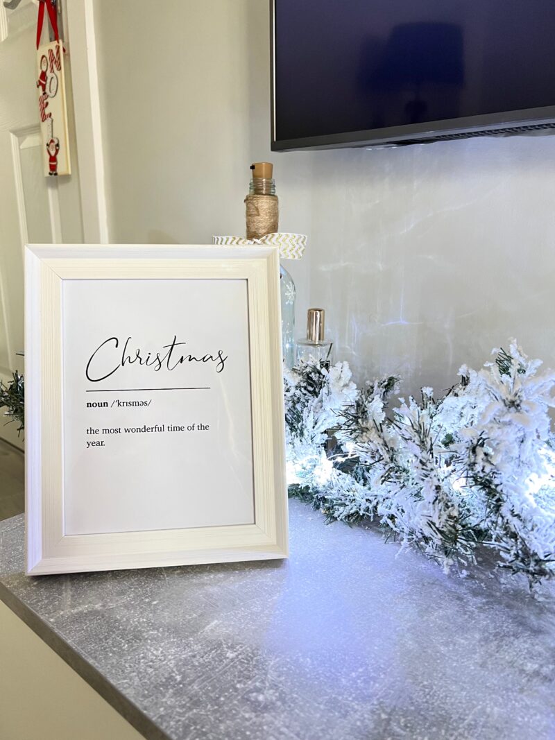 Christmas Definition 2021 Winter Christmas Seasonal Wall Home Decor Print - Image 2