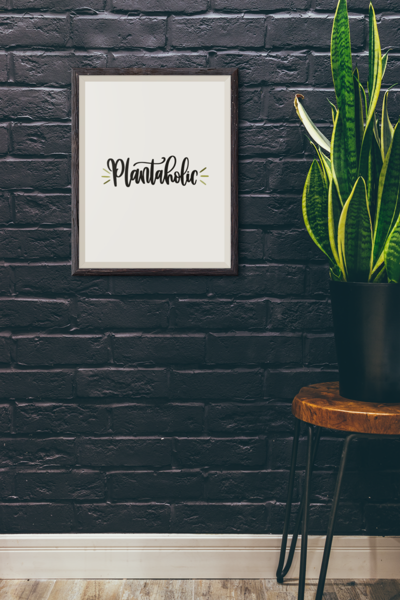 Plantaholic Plant Obsessed Humorous Home Wall Decor Print - Image 2