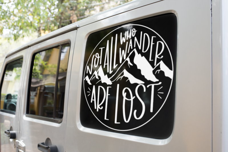 Not All Who Wander Are Lost Adventure Sticker - Image 2
