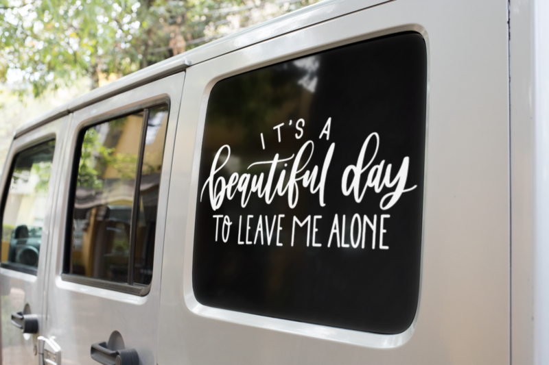 Its A Beautiful Day To Leave Me Alone Sarcastic Sticker - Image 2