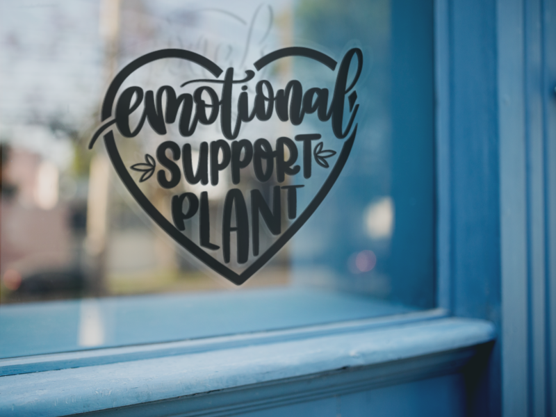 Emotional Support Plant Mom Sticker - Image 2
