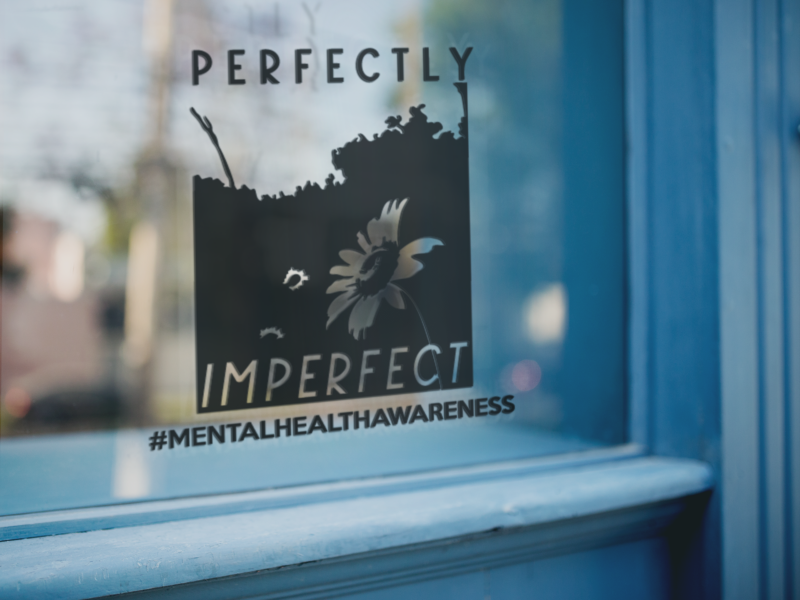 Perfectly Imperfect Mental Health Awareness Sticker - Image 2