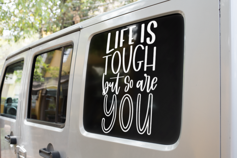 Life Is Tough But So Are You Inspirational Sticker - Image 2