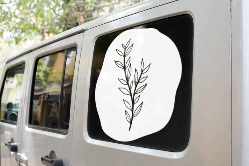 Boho Leaves Sticker - Image 2