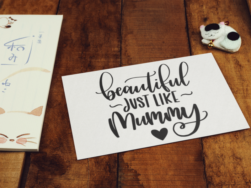 Beautiful Just Like Mummy Baby Sticker - Image 2